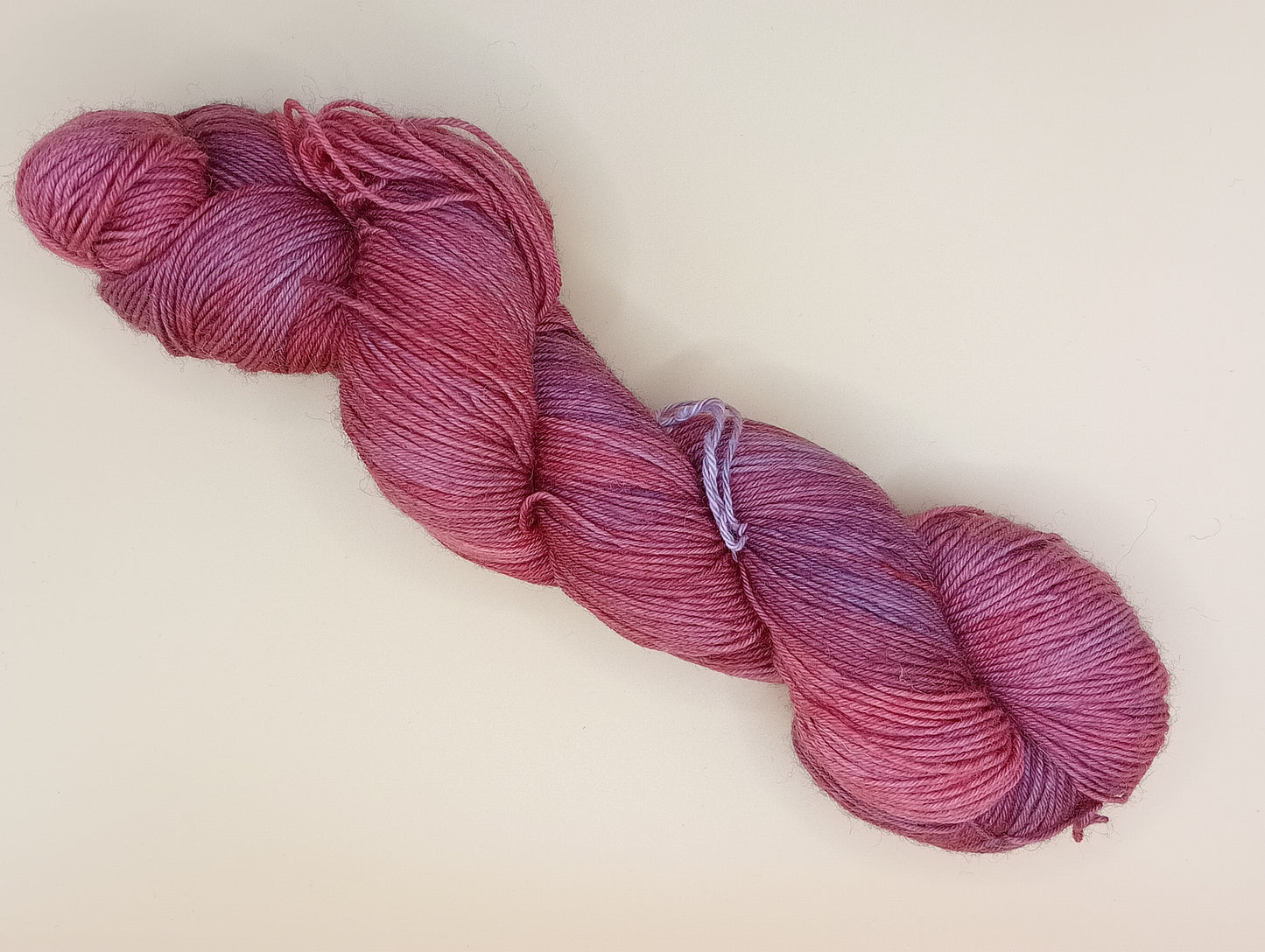 100G hand dyed Merino/Nylon High Twist sock yarn - "Cherry Pie"