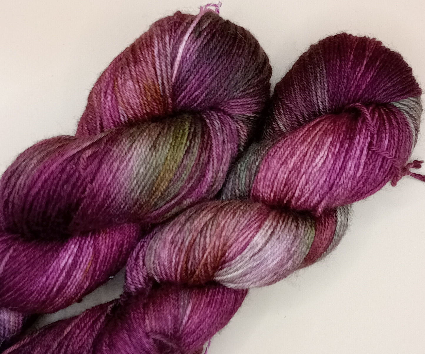 100G Bluefaced Leicester and silk hand dyed 4 ply Yarn- "Curiosity on Mars"