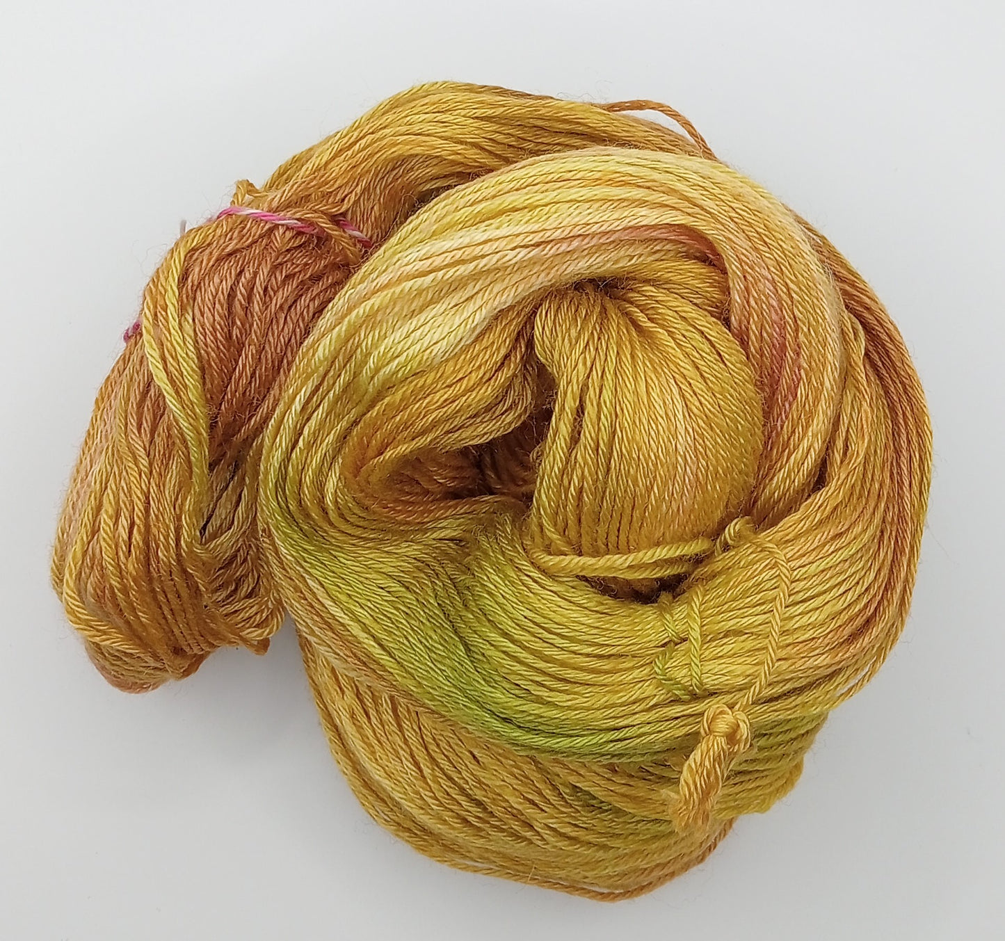 100G Bluefaced Leicester/Silk hand dyed 4 ply Yarn- "Pistachio"