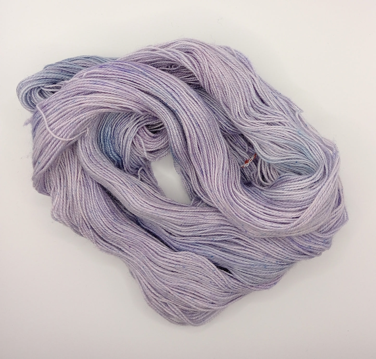 100G hand dyed Bluefaced Leicester/Nylon High Twist sock yarn - "Lilac"
