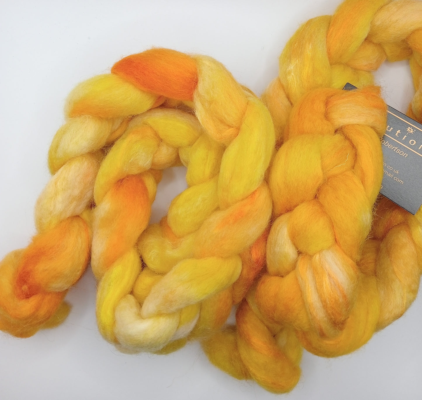 "Daffodilly" Bluefaced Leicester/Trilobal nylon hand dyed luxury blend 100g"