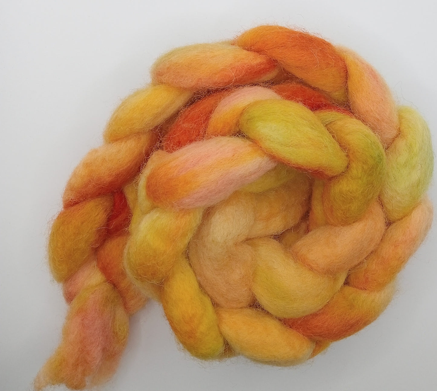 "Springtime" Bluefaced Leicester hand dyed luxury blend 100g"