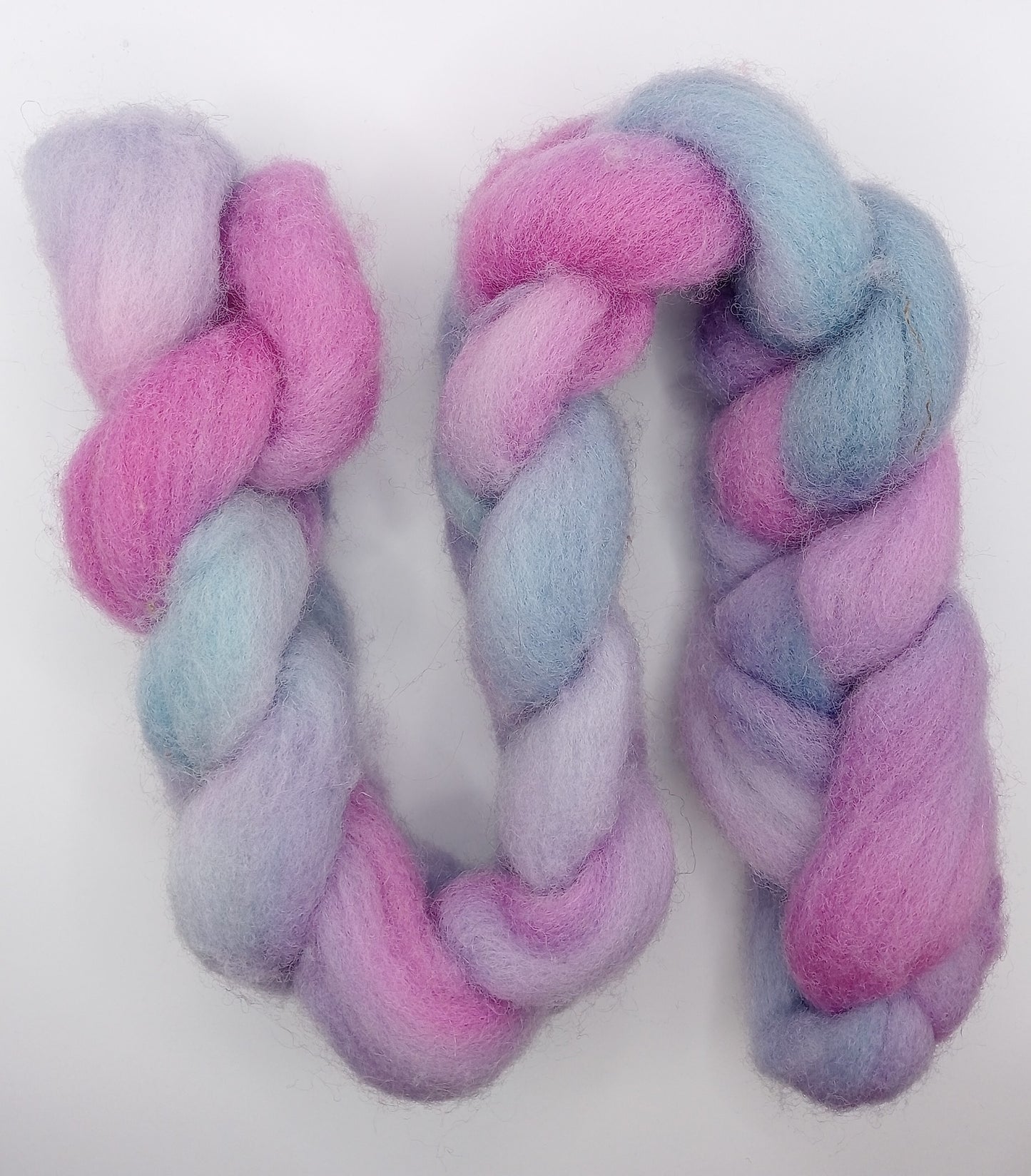 100G New Zealand hand dyed fibre combed top - "Unicorn"