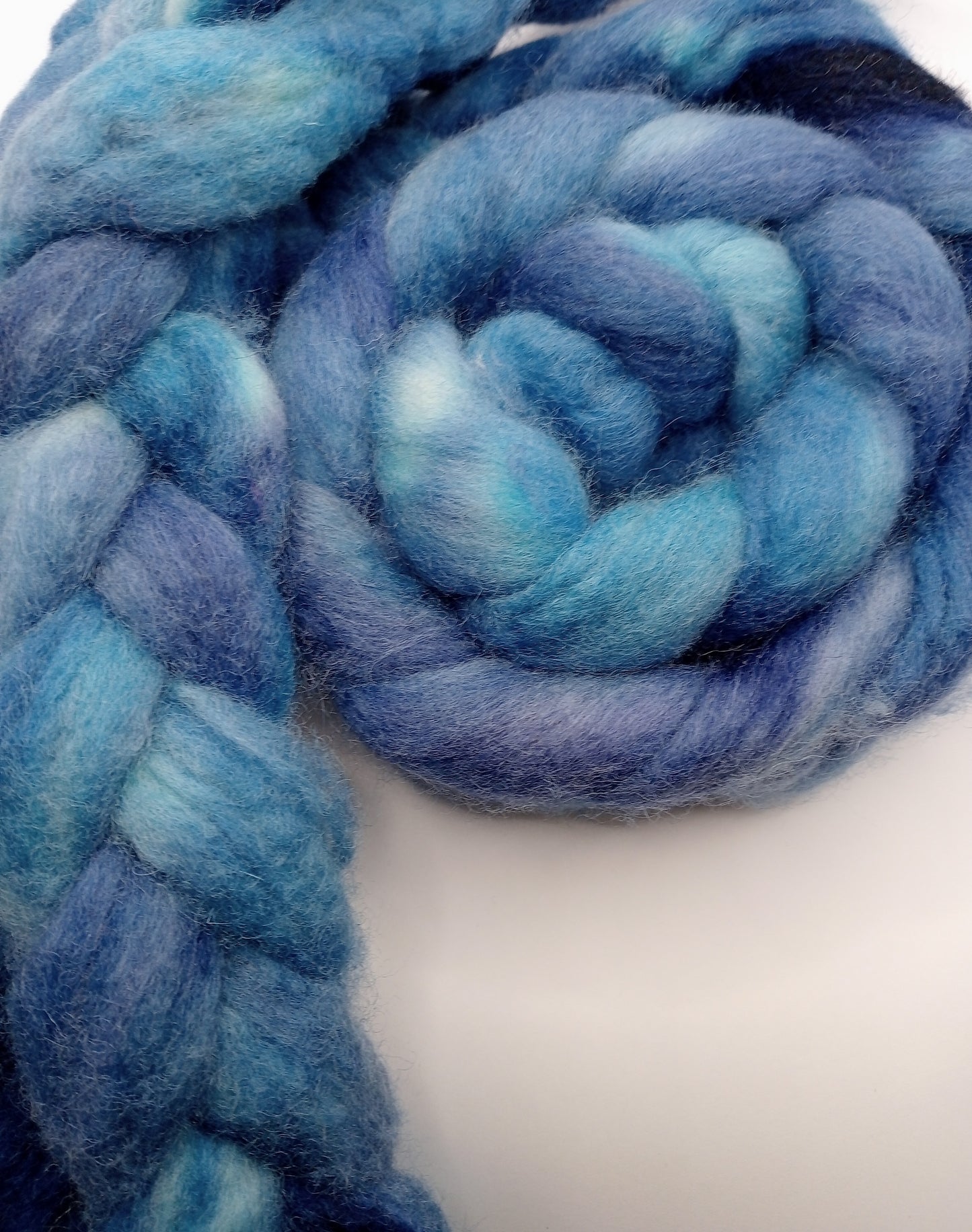 "Oceanic" Bluefaced Leicester hand dyed luxury blend 100g"