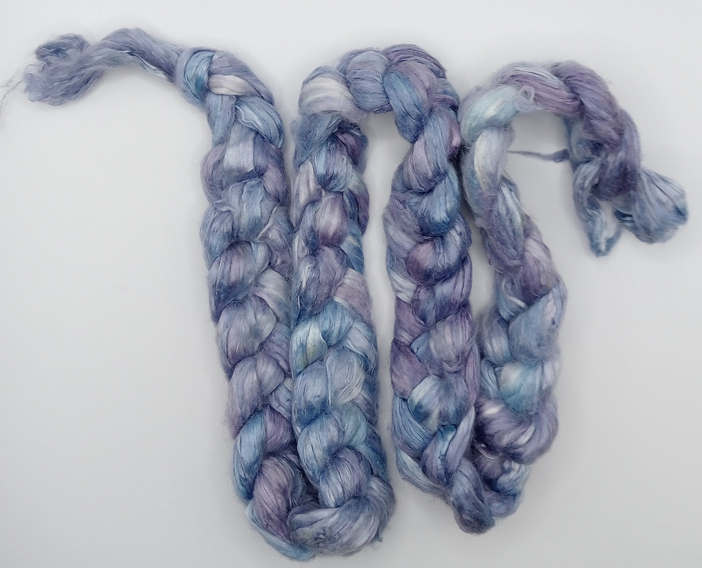 50G 'A' Grade Pure Mulberry Silk- "Purples" Hand Dyed Luxury