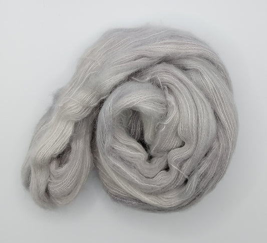 "Silver Grey" - Baby Suri Alpaca/Mulberry Silk