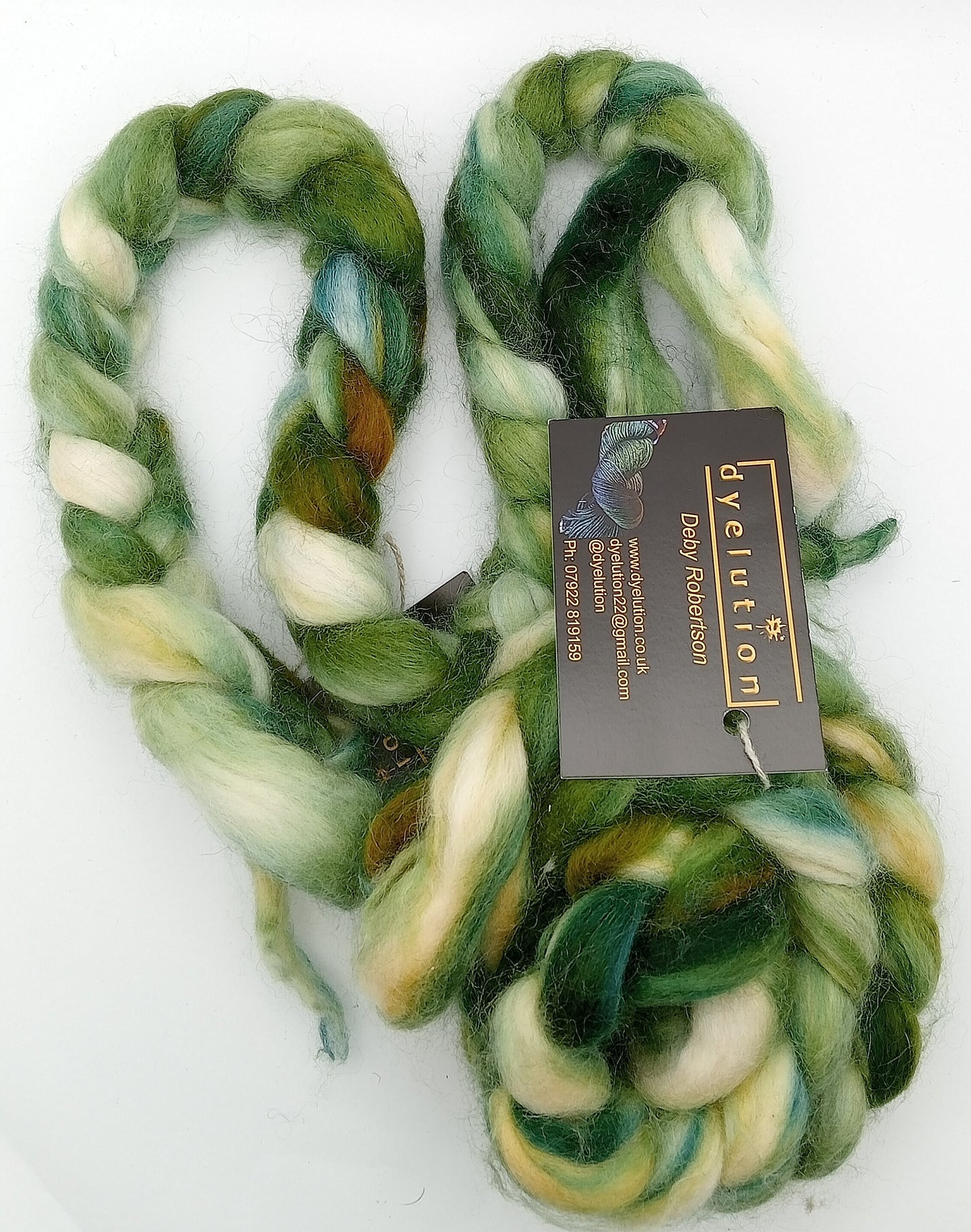 50G Hand dyed Cashgora- "Advocado"