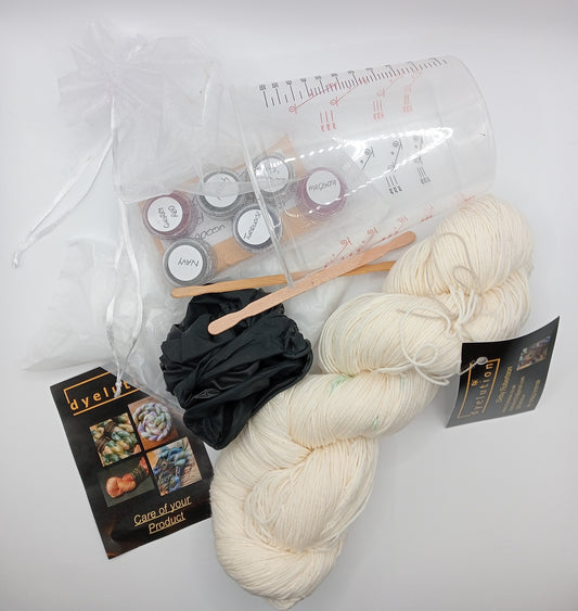 Dye your own - yarn kit set